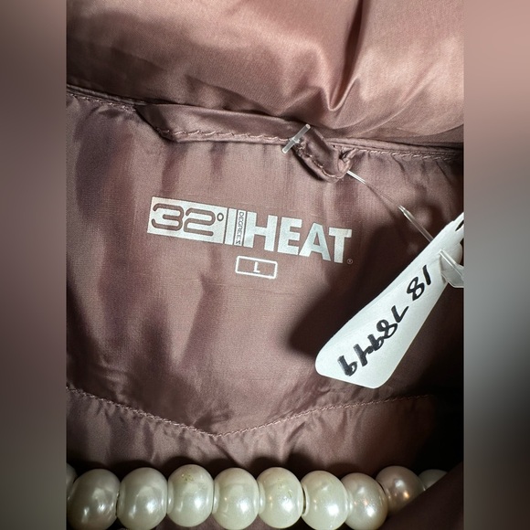 32 Degrees Women's Puffer Vest - Dusty Rose - Picture 2 of 4